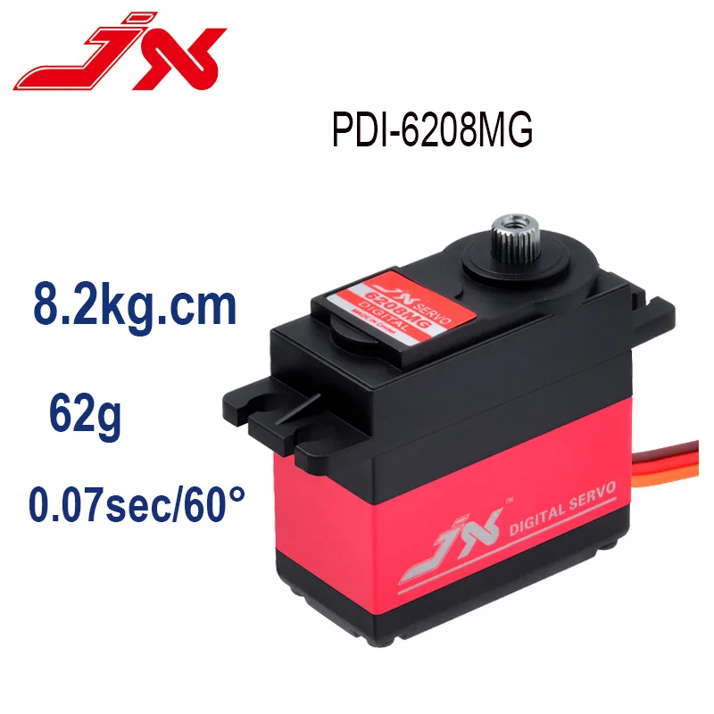 JX PDI-6209MG/6208MG 6V 0.13sec 9.3kg Metal Gear Aluminums Case Digital Servo For 1/10 RC car Kst Servo Car Model Motor RC Parts