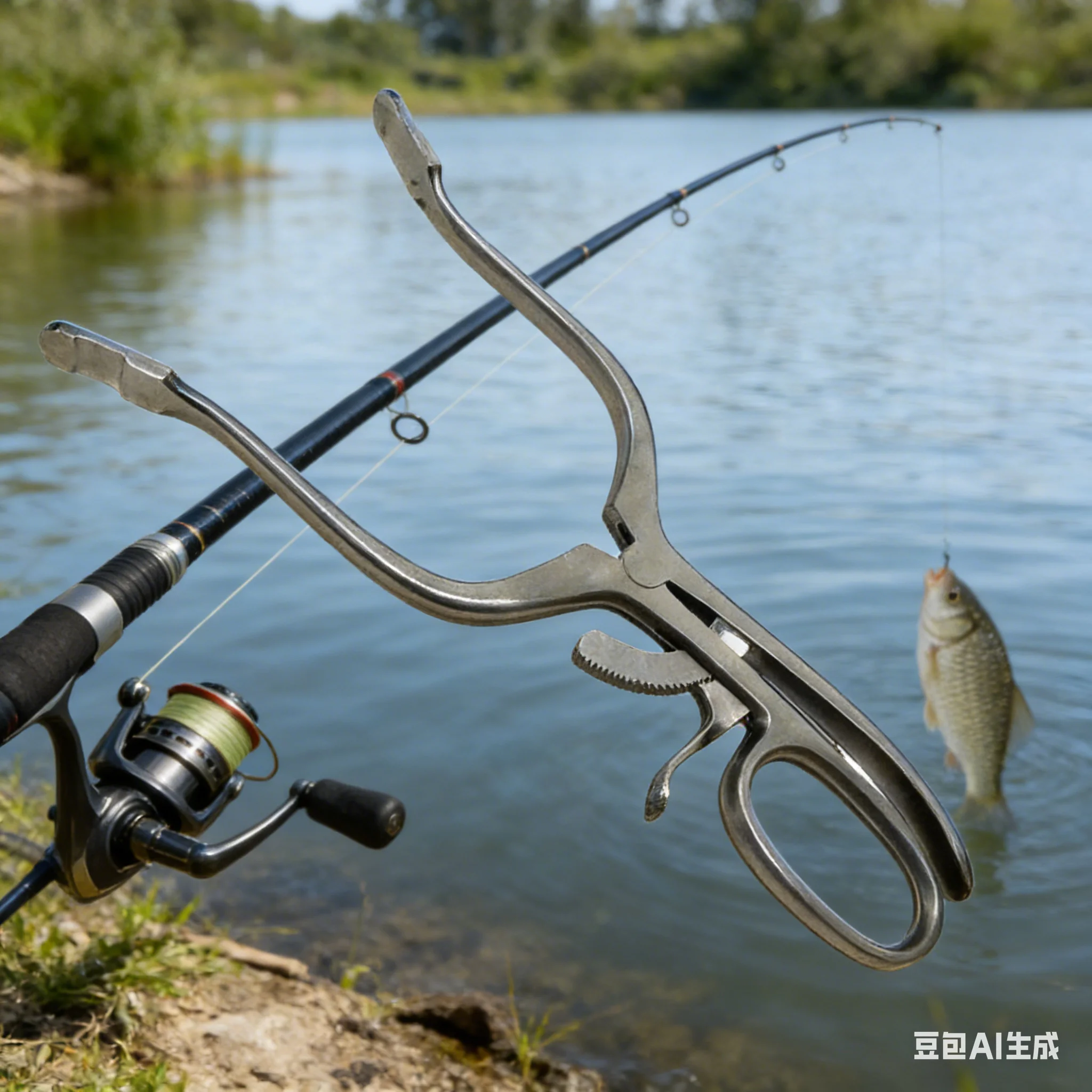 

Инструмент для извлечения крючков 20,5 см, стальной, высокопрочный, для открывания пасти рыбы, сильный съемник крючков, для контроля рыбы, Blackout Tool