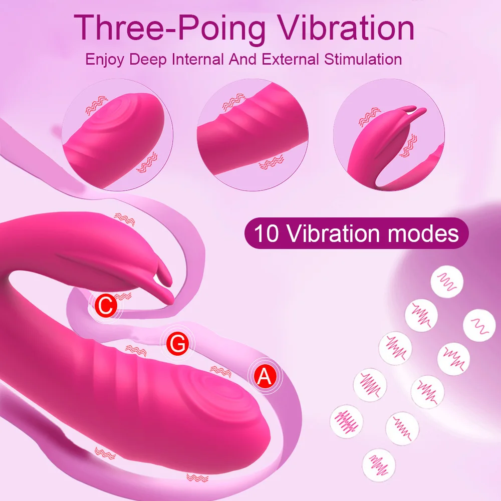 10 Modes Rabbit Vibrator for Women Vagina G-Spot Vibrator Clitoris Stimulator Female Masturbation Adult Goods Sex Toy for Women