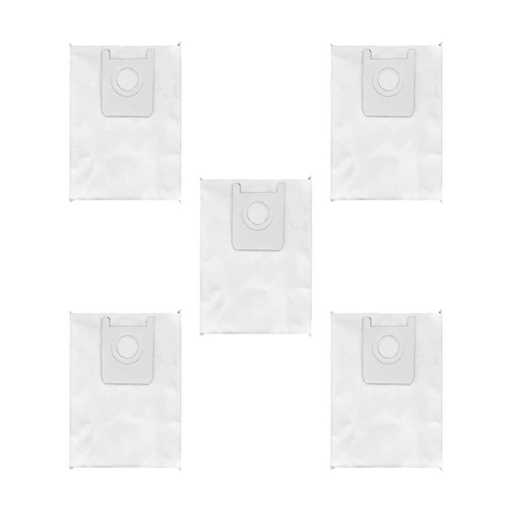 5 Pcs Suitable for ROIDMI EVA SDJ06RM Robot Vacuum Cleaner Accessories Leak-Proof Design Non-Woven Dust Bag