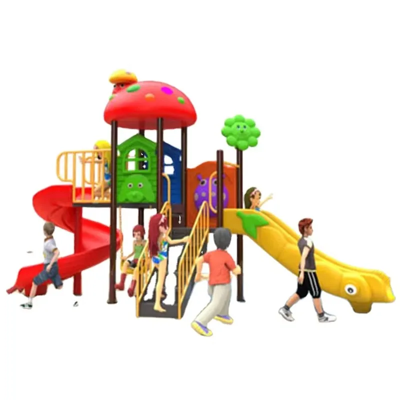 New Design Children  Amusement Park Facilities Steel Outdoor Slide Park Equipment Durable Kids Outdoor Playground for Sale