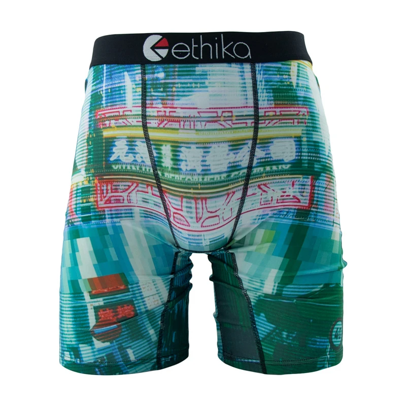 ETHIKA 1 قطعة الرجال الملابس الداخلية مثير boxershort تنفس رجالي جذوع حجم كبير S-3XL رجل السباحة السروال الرجال سراويل الملاكمين