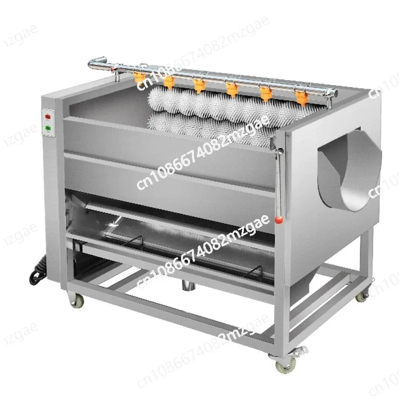 Commercial lotus root taro sweet potato automatic fruit and vegetable hair roller cleaning and peeling machine