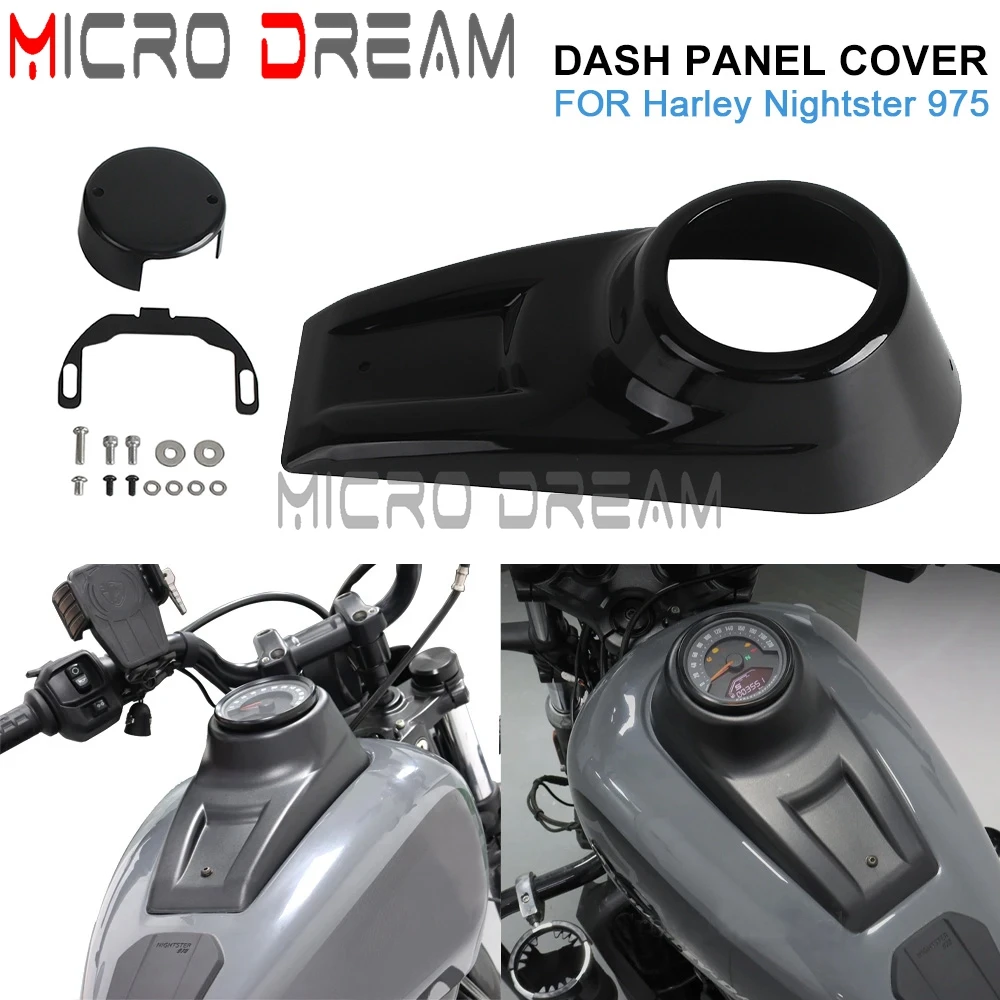 Dashboard Cover Black Motorbike Speedometer Tachometer Gauge Case Cover FOR Harley Nightster 975 RH975 RH 975 Special 2022 2023