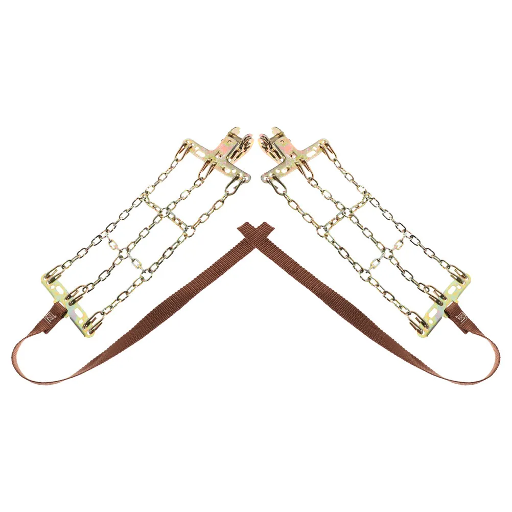 2Pcs Car Tire Chain Snow Chains for Winter Safety Heavy Duty Anti-Slip Fit for Suv Pickup Trucks Easy Install Snow Chains