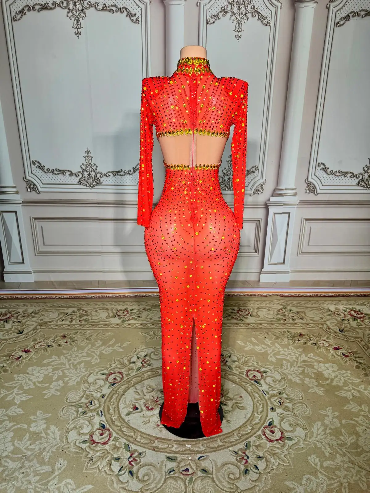 

ZD New Design Sequins High Slit Formal Dresses Elegant Strap Prom Dresses 2024 Evening Gowns Sexy Vestidos Para Mujer
