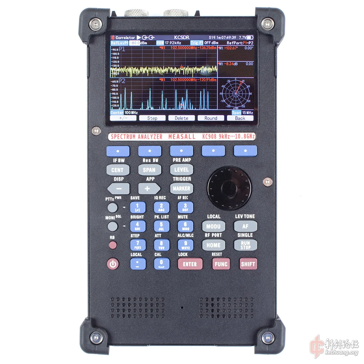 KC908 Real-time 6GHz/10.8 GHz/18.6GHz Spectrum Analyzer wide-band sweep receiver signal source RF multimeter field strength