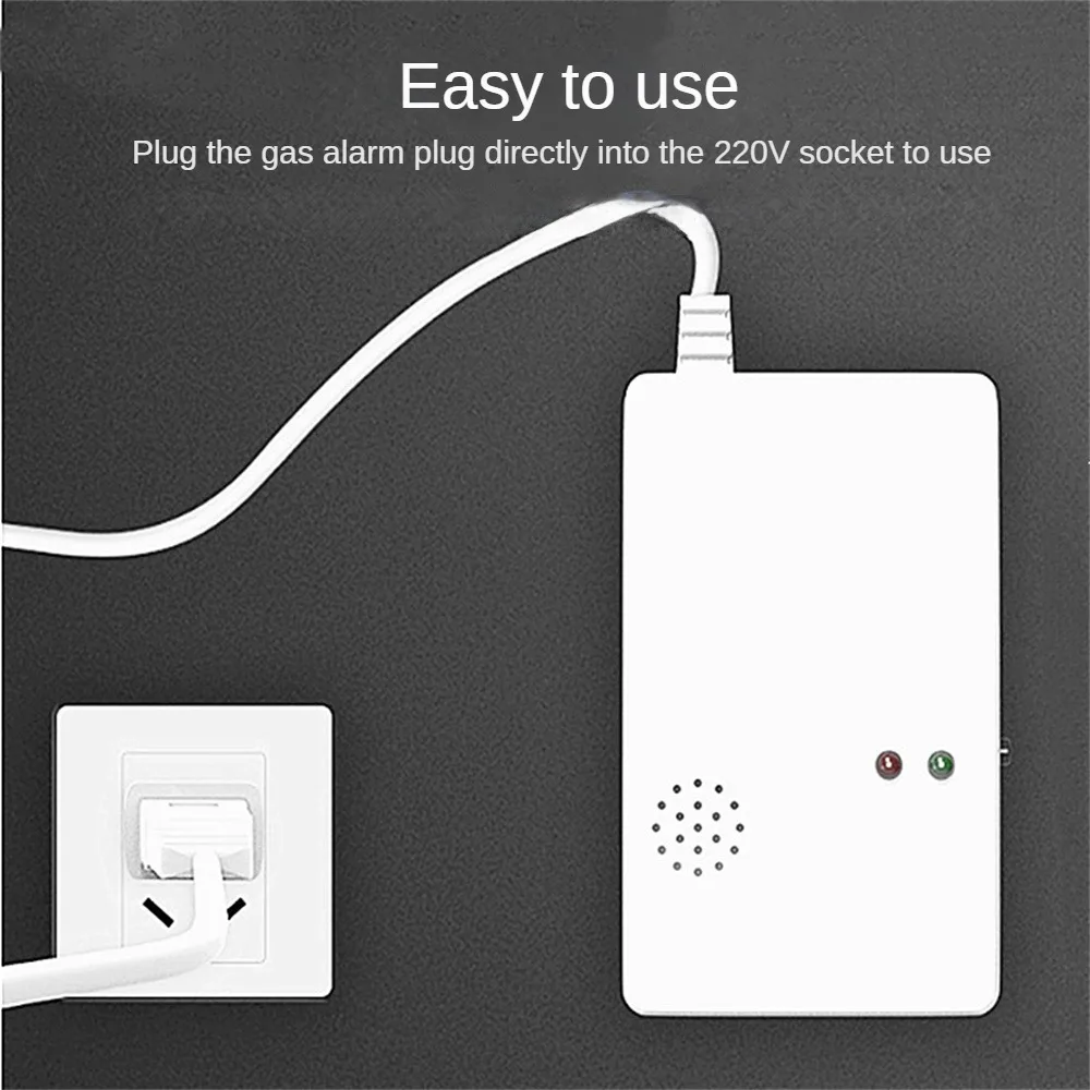 1/2PCS Independent Carbon Monoxide Detector Security Combustible Gas Leakage Sensor LPG Propane Alarm Sensor Gas Leak Detector