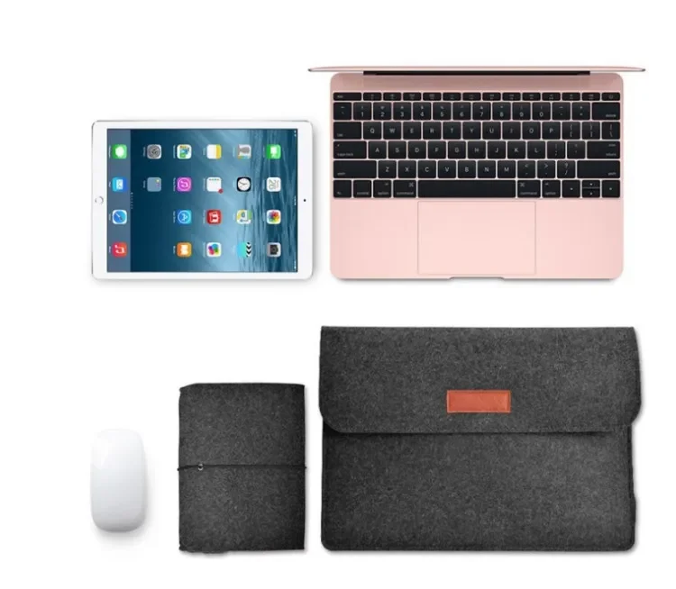Macbook felt inner bag Laptop and tablet IPAD protective cover 11 12 13 14 15 15.6 16-inch felt bag - view 4