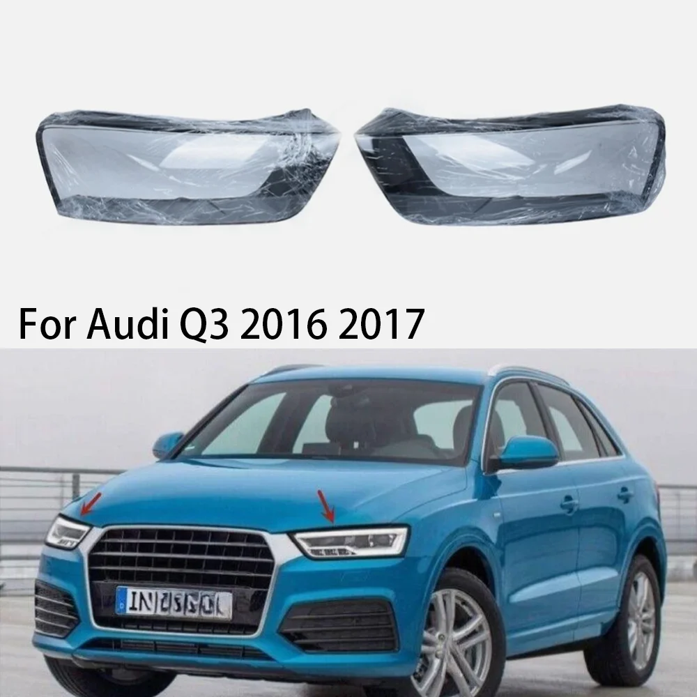 

Car Headlight Shell Front Headlamp Cover Replacement Headlight Shell For Audi Q3 2016 2017 with Sealant Glue