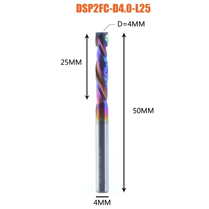 1 stuks houtbewerkingsfrees UP & DOWN snijdende 2-snijdende spiraalvormige hardmetaalfrees router compressie houtfrees bits