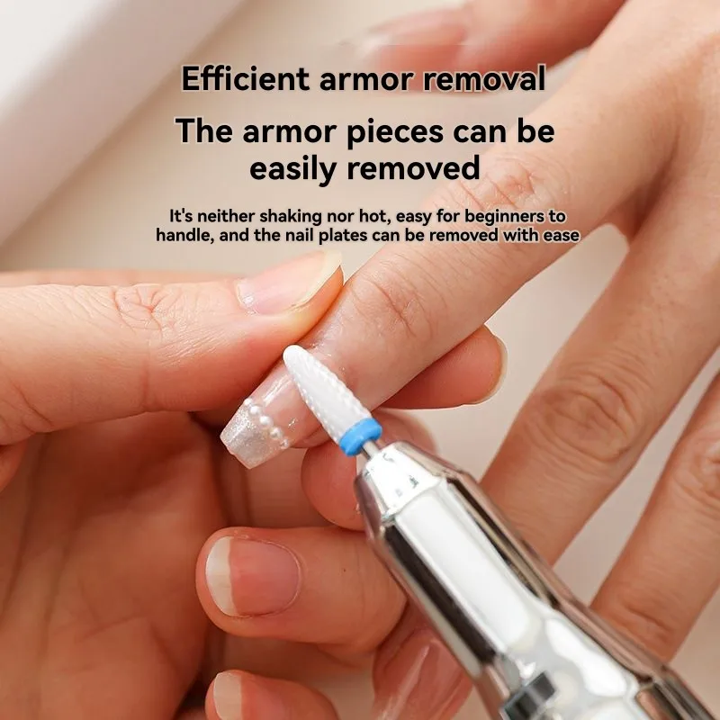 【TENEZ-EN VOTRE aujourd'hui! 】Kit de lime à ongles électrique à grande vitesse-dispositif de manucure Portable avec 6 embouts de tête de meulage pour Salon et pour H