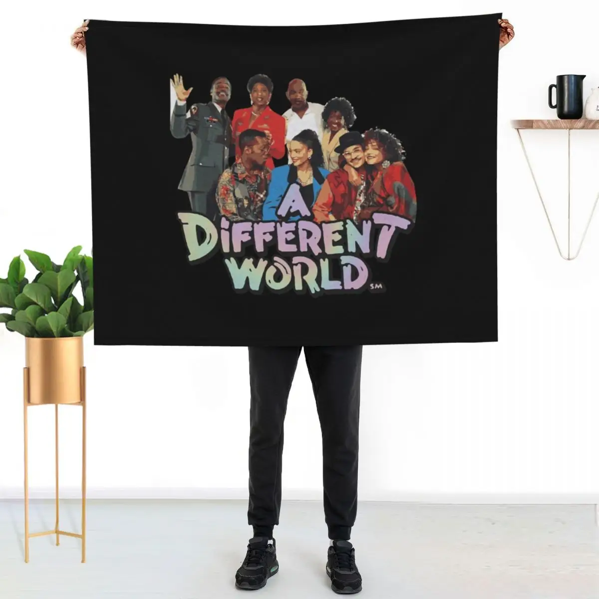 A different world Throw Blanket bed plaid funny gift Thin Sofa Winter beds sofa bed Blankets
