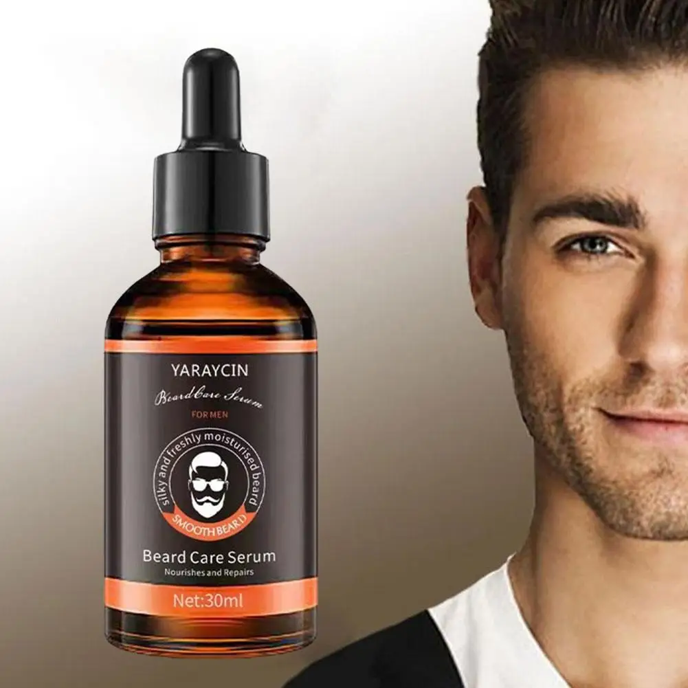 Aceite esencial para la barba, aceite refrescante para el crecimiento de la barba, raíz suave, suero para el cabello, cuidado de la caspa, nutritivo, A0F0, 30ML