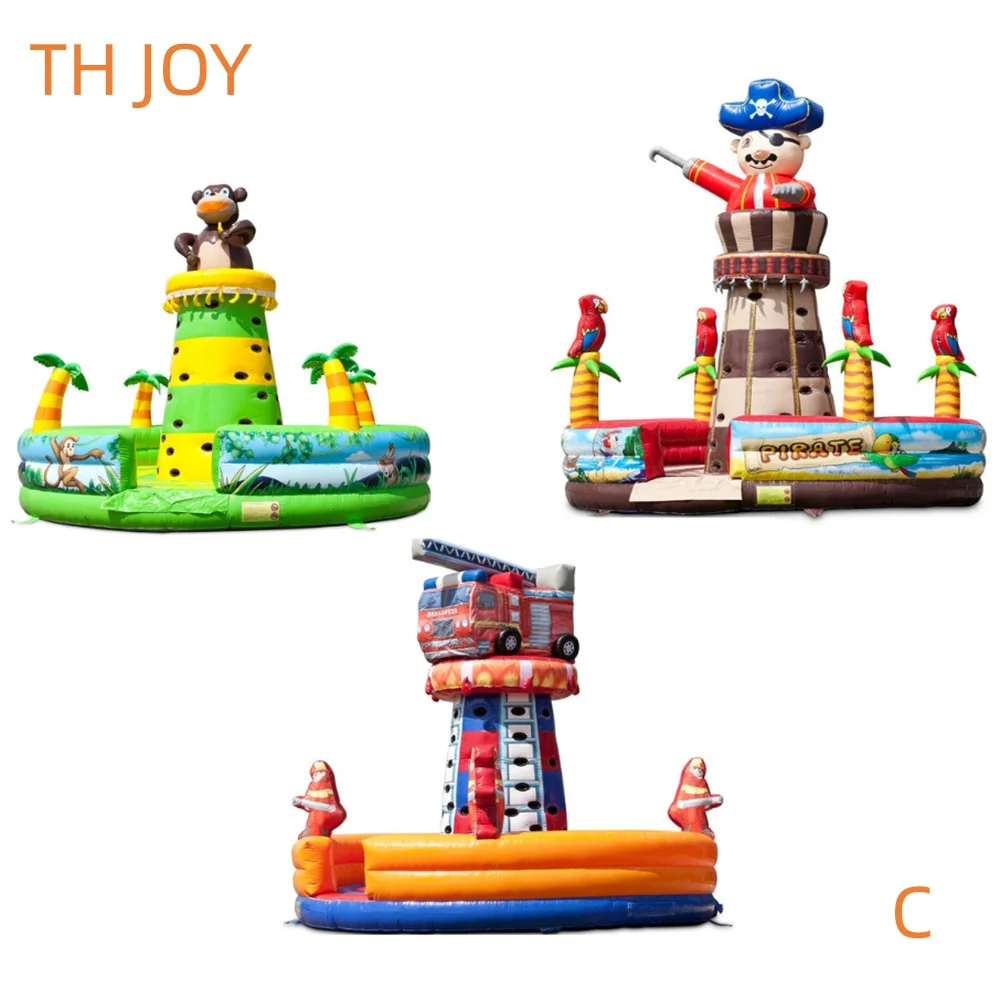 Team Building Game commerical Inflatable Rock Climbing Wall Sports Games mountain Wall safe for kids and adults