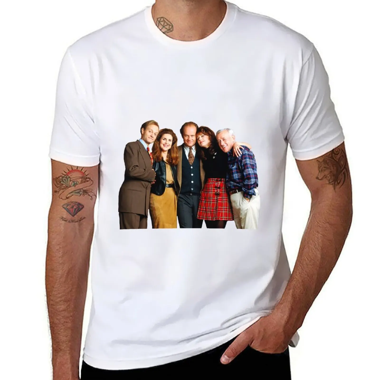 

man cotton t shirts high t quality - T-Shirt prints cast shirts shirt t cotton with Frasier