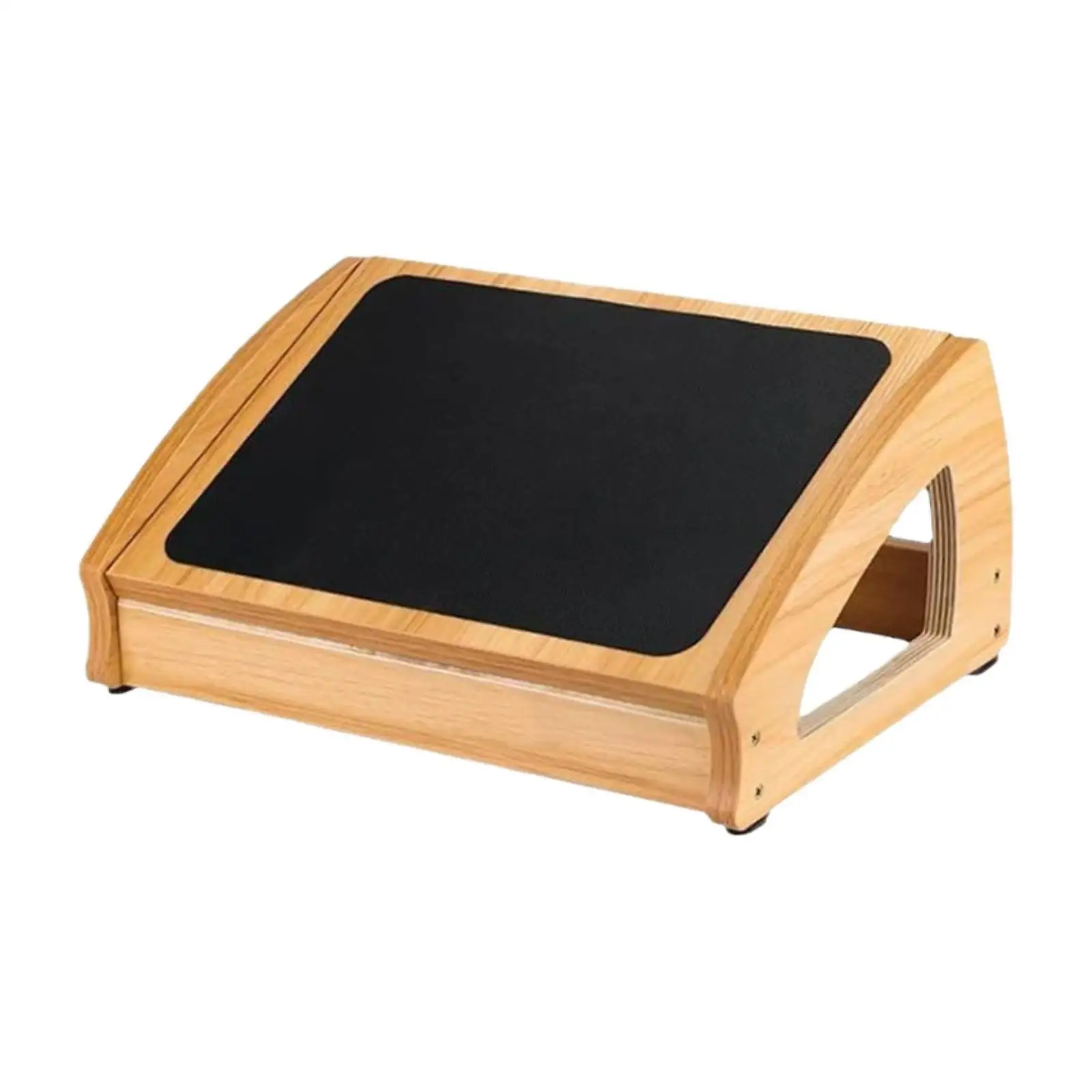 Under Desk Footrest Versatile Compact Comfortable Wood Foot Rest Desk Leg Rest for Gaming Office Travel Home Computer Desk