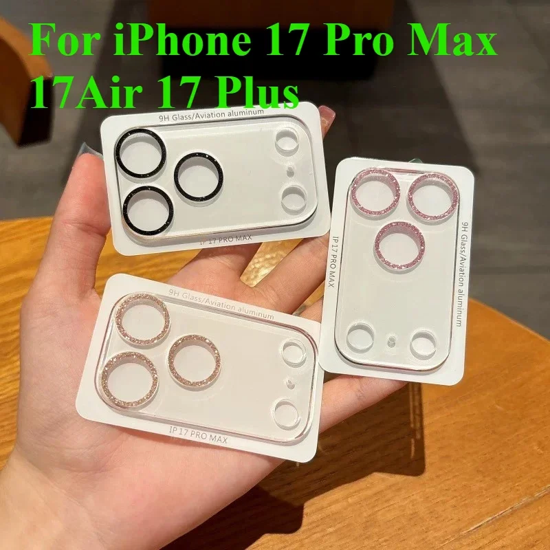 Farbe Bling Kamera Schutz Glas Für IPhone 17 Pro Max 17 Plus Legierung Objektiv Ring Abdeckung Für IPhone 17 Air Telefon objektiv Zubehör