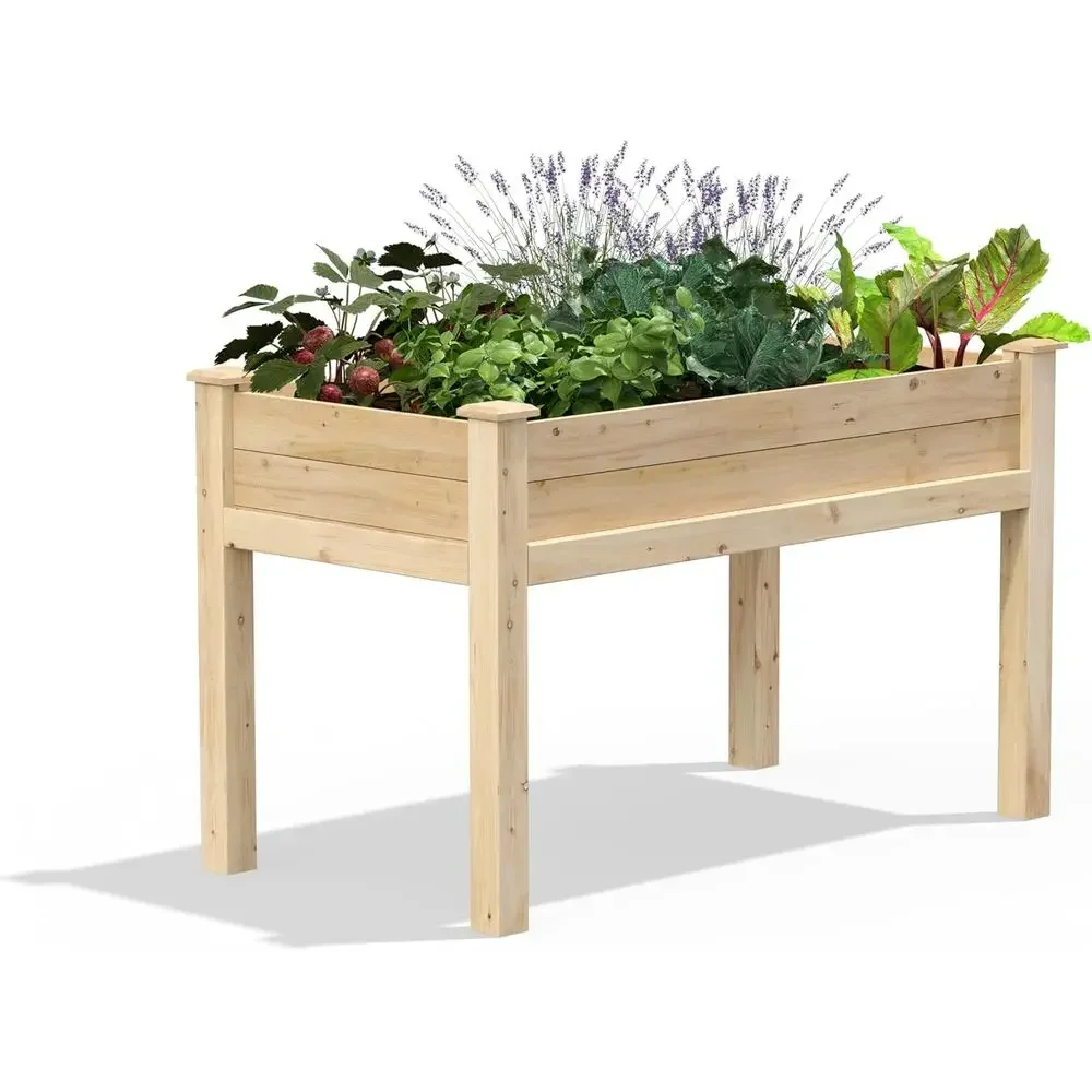 Raised Garden Bed, 24 x 48 x 31 - American-Made with North American Cedar