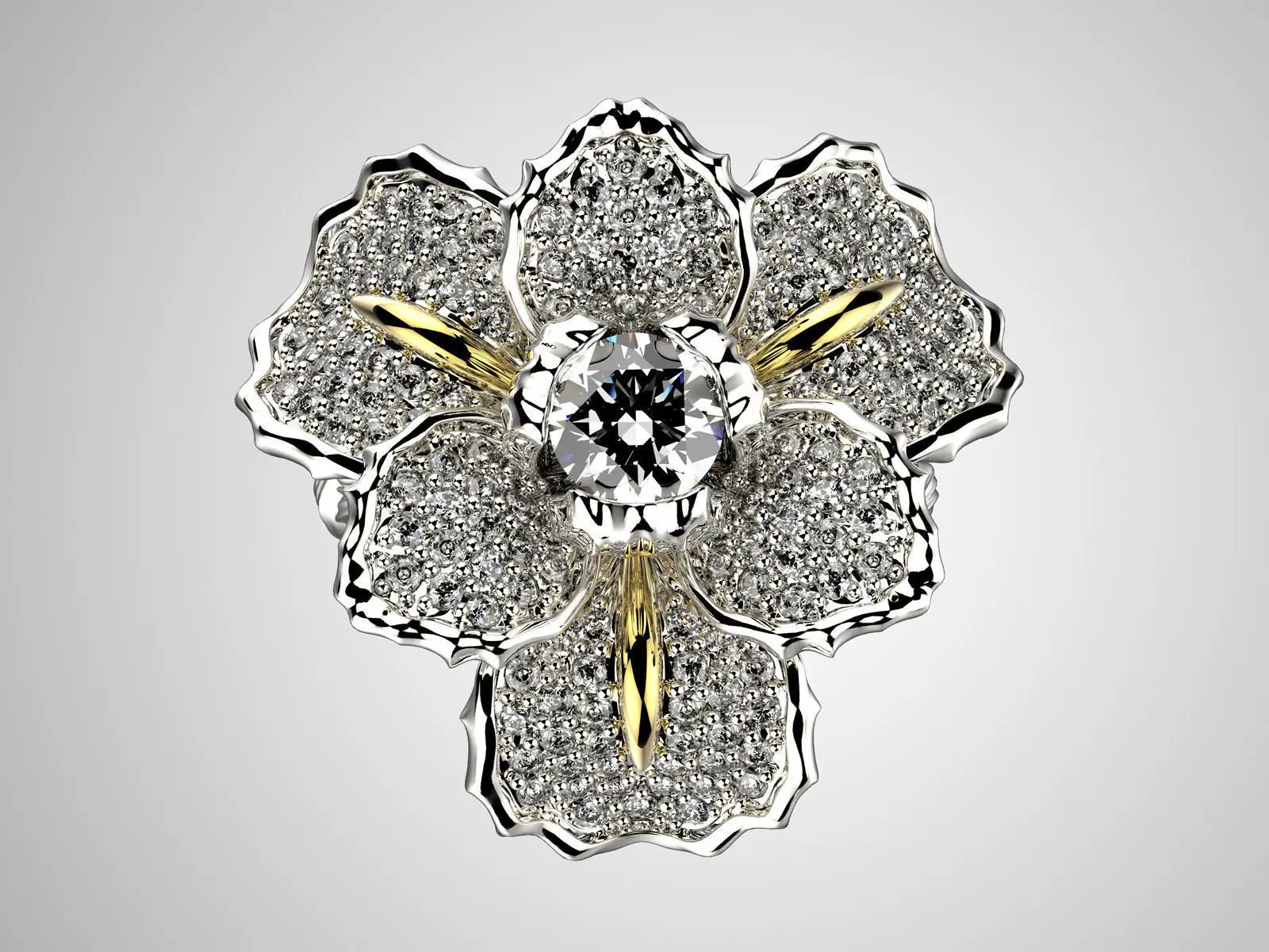 S925 Sterling Silber Zweifarbiger Ring mit Mikro-Pavé-Diamanten und Blauer Topas-Blume, Perfekt für den Alltag und Dates – Detail 7