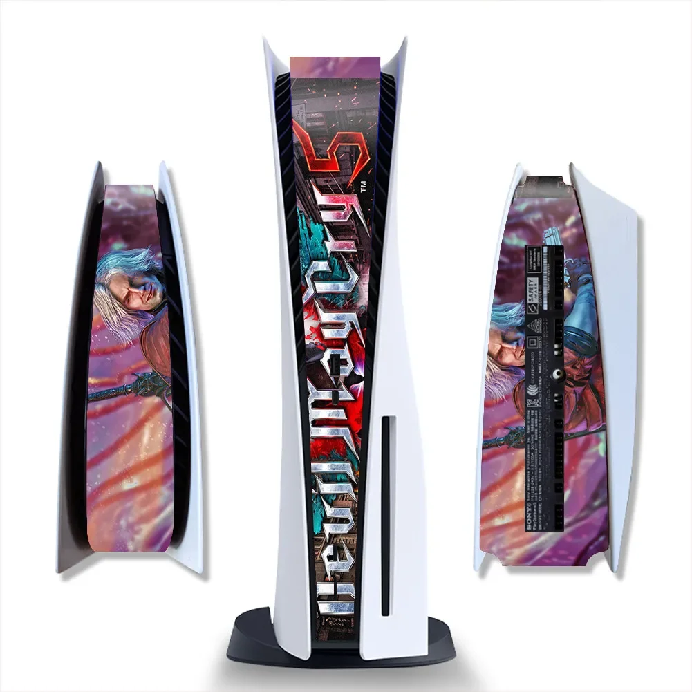 Game Console Médio Decoração Substituição Tira, centro da pele, capa de etiqueta para PS5, o último de nós