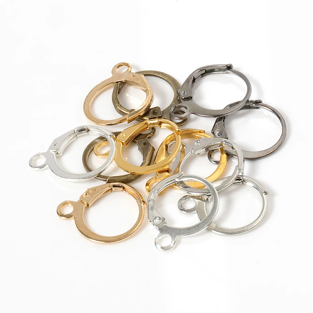 50 Stück runde Ohrringhaken mit Anhängerringen, französische Ohrringbasis für DIY-Charms, Ohrringe, Schmuckherstellung, Zubehör, Großhandel – Detail 11