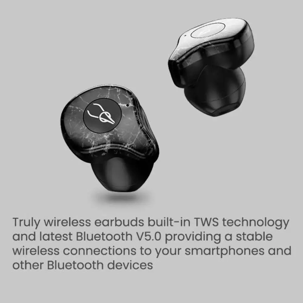 Sabbat X12 Ultra Earphones Marble Series TWS Stereo HiFi Qualcomm Bluetooth 5.0 True Wireless Earbuds