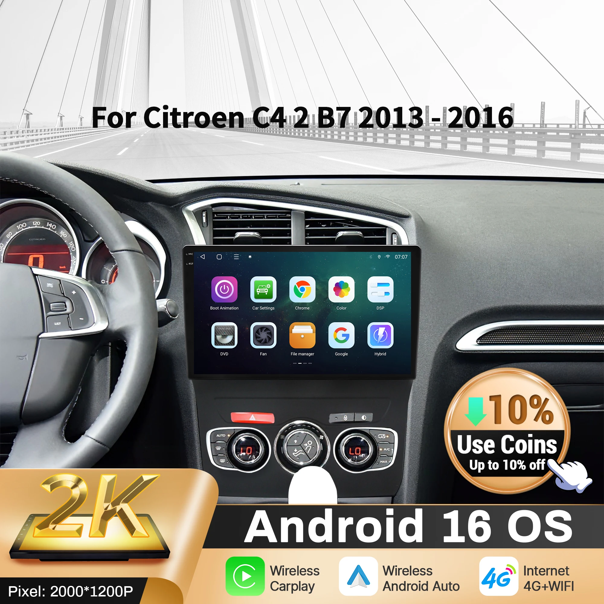 10Inch Car Radio An…