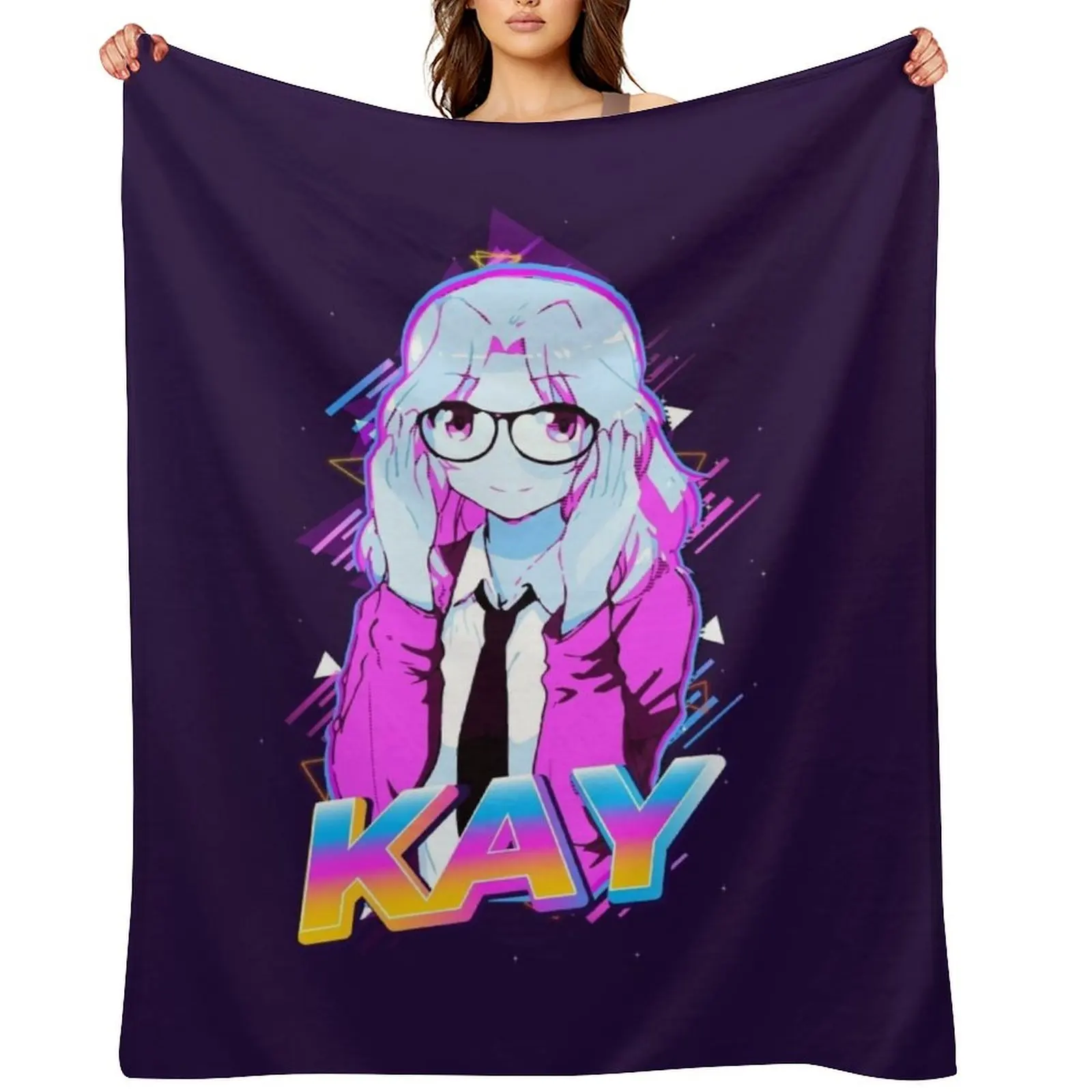 

Kay | Girls Und Panzer Throw Blanket Shaggy Moving Plush Luxury Throw Blankets