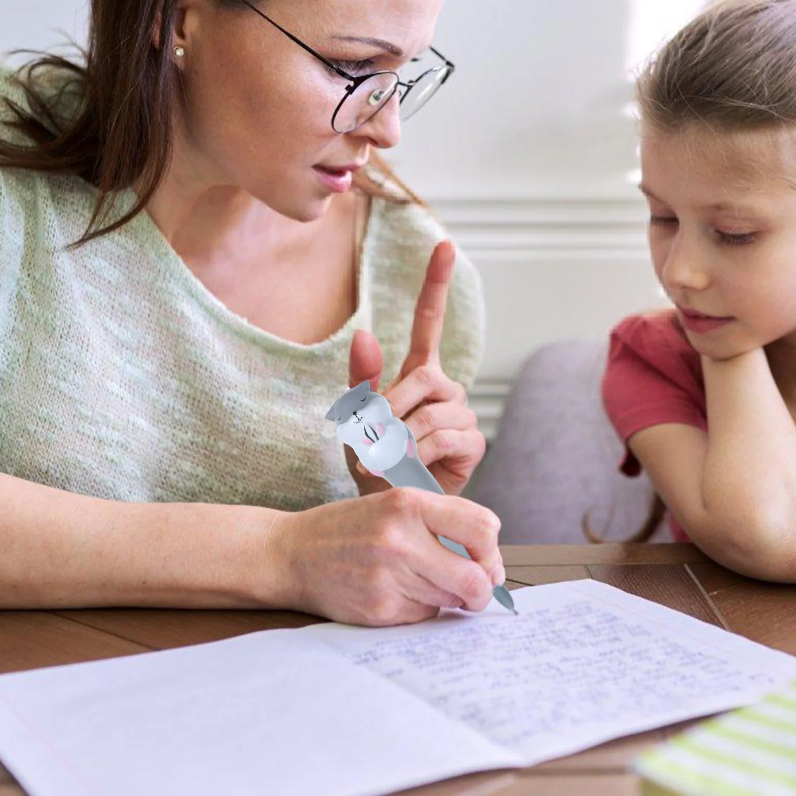 قلم حبر جل لطيف إسفنجي بتصميم حيوانات كرتونية للطلاب واللوازم المدرسية وجوائز المعلمين وتدوين العبث