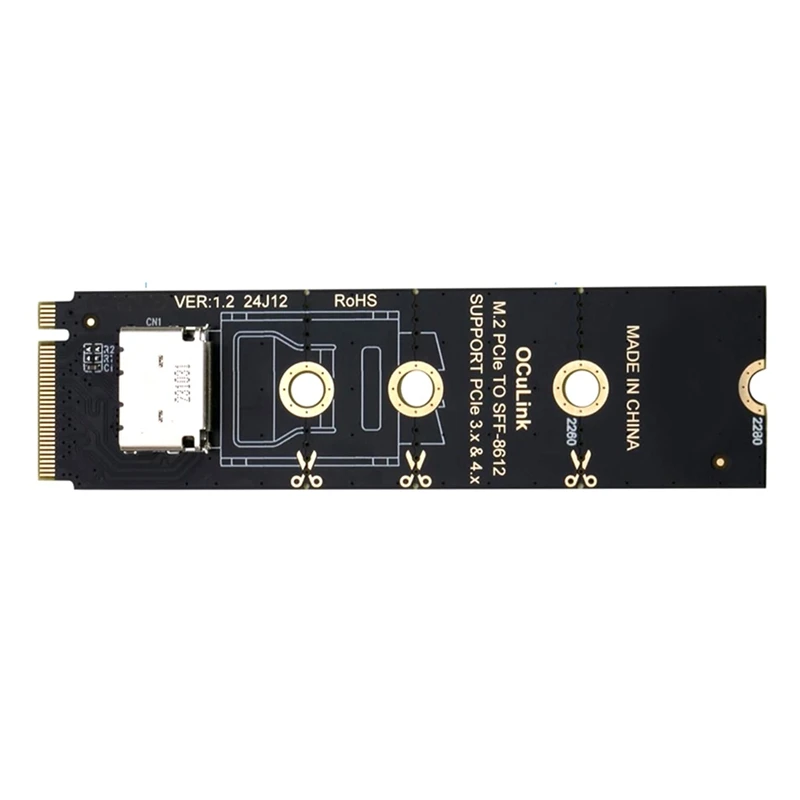 NVMe to SFF-8612 Adapter M.2 PCIe 4.0 to OCuLink Hot Sale in Stock