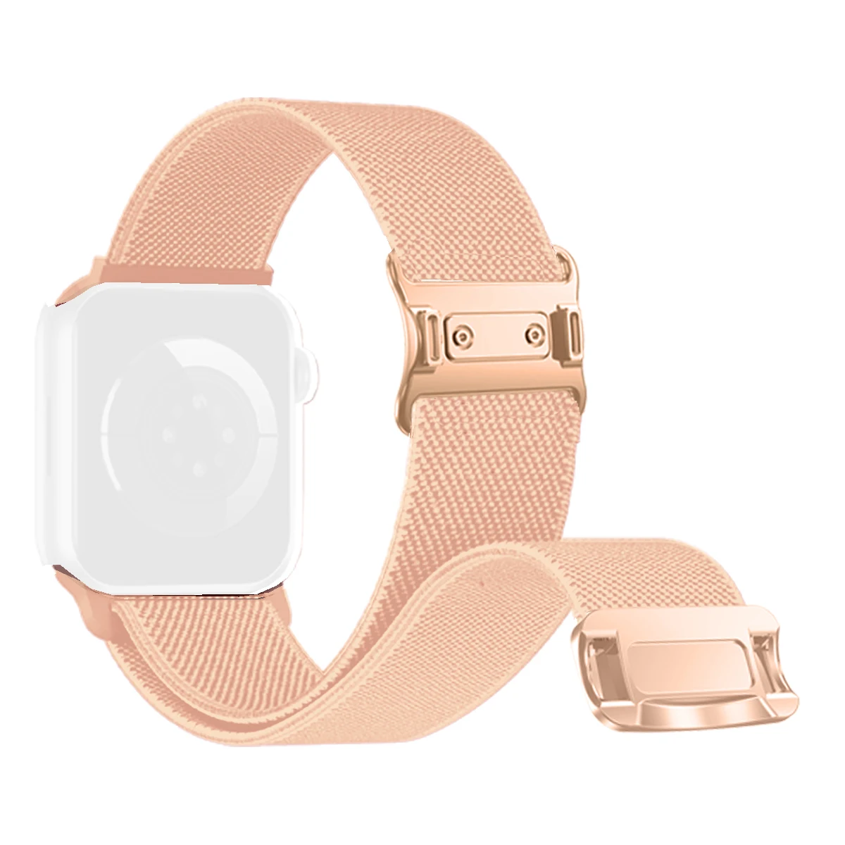 Magnetarmband für Apple Watch Ultra3 Band 49 mm Damen Herren 40 mm 44 mm Nylon-Elastikschlaufe für Iwatch Serie 11 10 9 8 7 6 5 4 3 2 1 – Detail 5