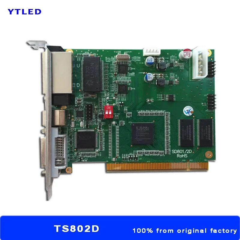 Led Screen Control Card TS802D Linsn Work With Receiving Card RV801D RV801 RV901H For Full Color Synchronous LED Display