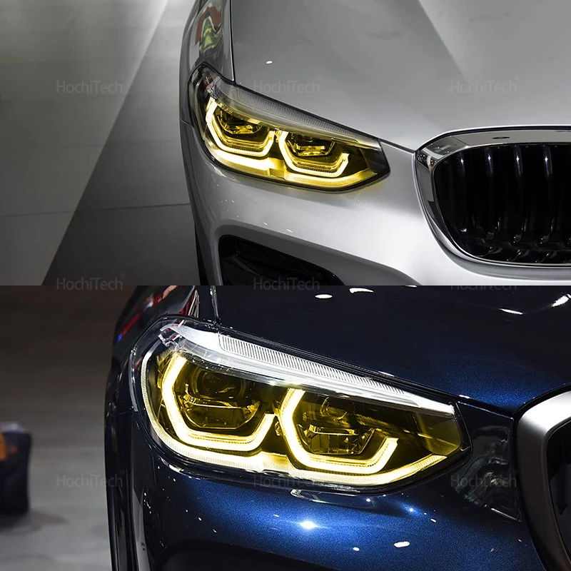 CSL Yellow DRL Angel Eye LED Board Adaptive Headlight 63117466107 63117466108 for BMW X3 X3M F97 G01 X4 X4M G02 F98 2017-2021 view 6