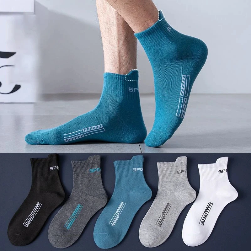 10/20Pairs Hohe Qualität männer Socken Casual Atmungsaktive Baumwolle Mann Laufen Sport Socken Frühling Herbst Männlichen Sox geschenke Plus Größe 38-45 – Detail 5