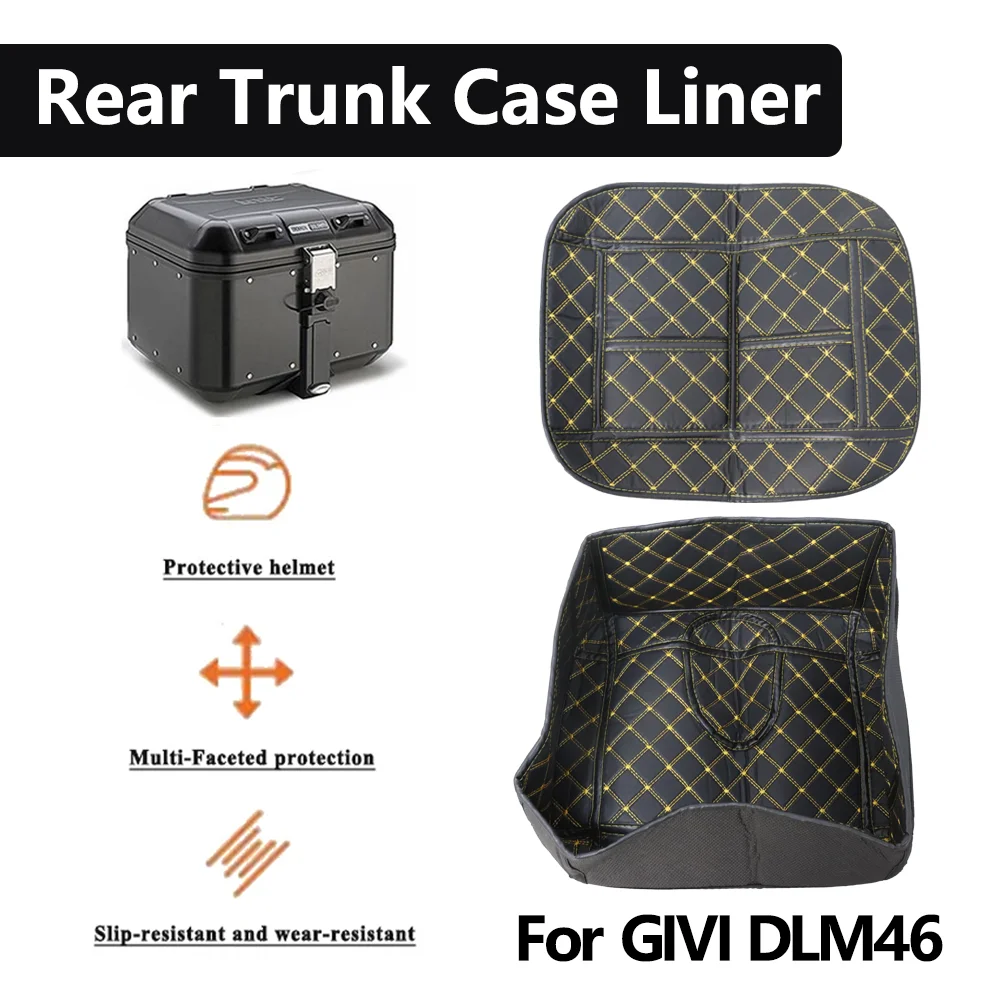 For GIVI DLM46 DLM 46 Motorcycle Rear Trunk Case Liner Luggage Box Inner Rear Tail Seat Case Bag Lining Pad