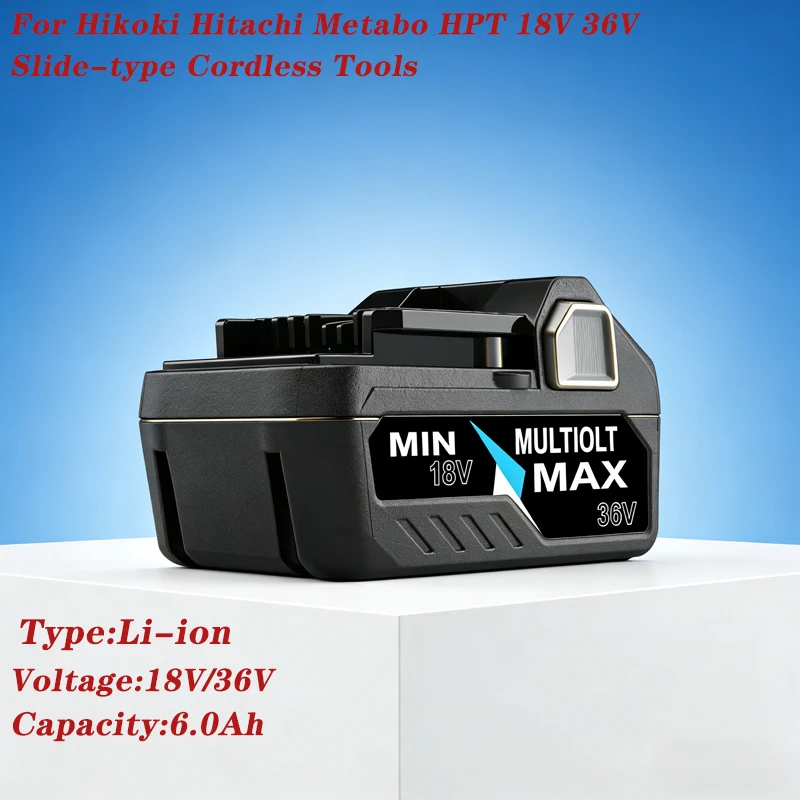 

18V 6.0Ah Li-ion Battery Rechargeable For Replacement Hitachi HiKOKI BSL1850 BSL1860BSL1840 DS18DSL C18DSL-Compatible Tools