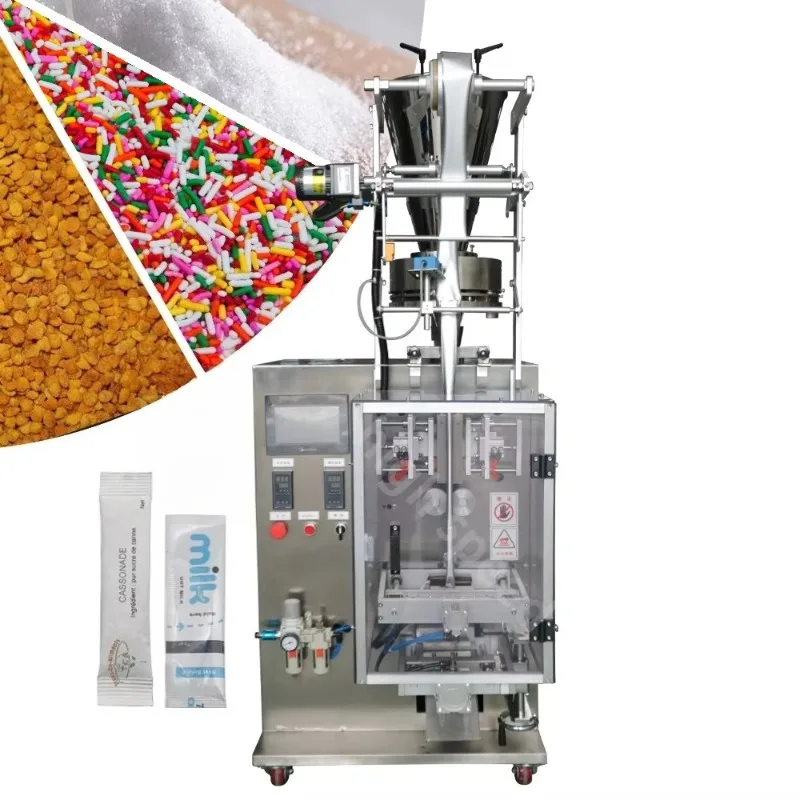 Custom Factory Supplier Forming Filling Popcorn Packaging Sealing Machine Sugar 1g Equipment
