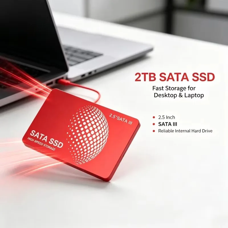 2.5 Inch High Speed SATA 3 2TB 4TB 6Gb/s New Internal Solid State Drive 500GB 1TB Hard Drive Disk For Desktop Laptop Gaming PCs.