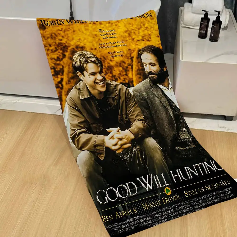 Movie Sticky Good Will Hunting Bath Towel Microfiber Soft Water Absorbing Breathable For Girl Kids Decorative Beach Towel