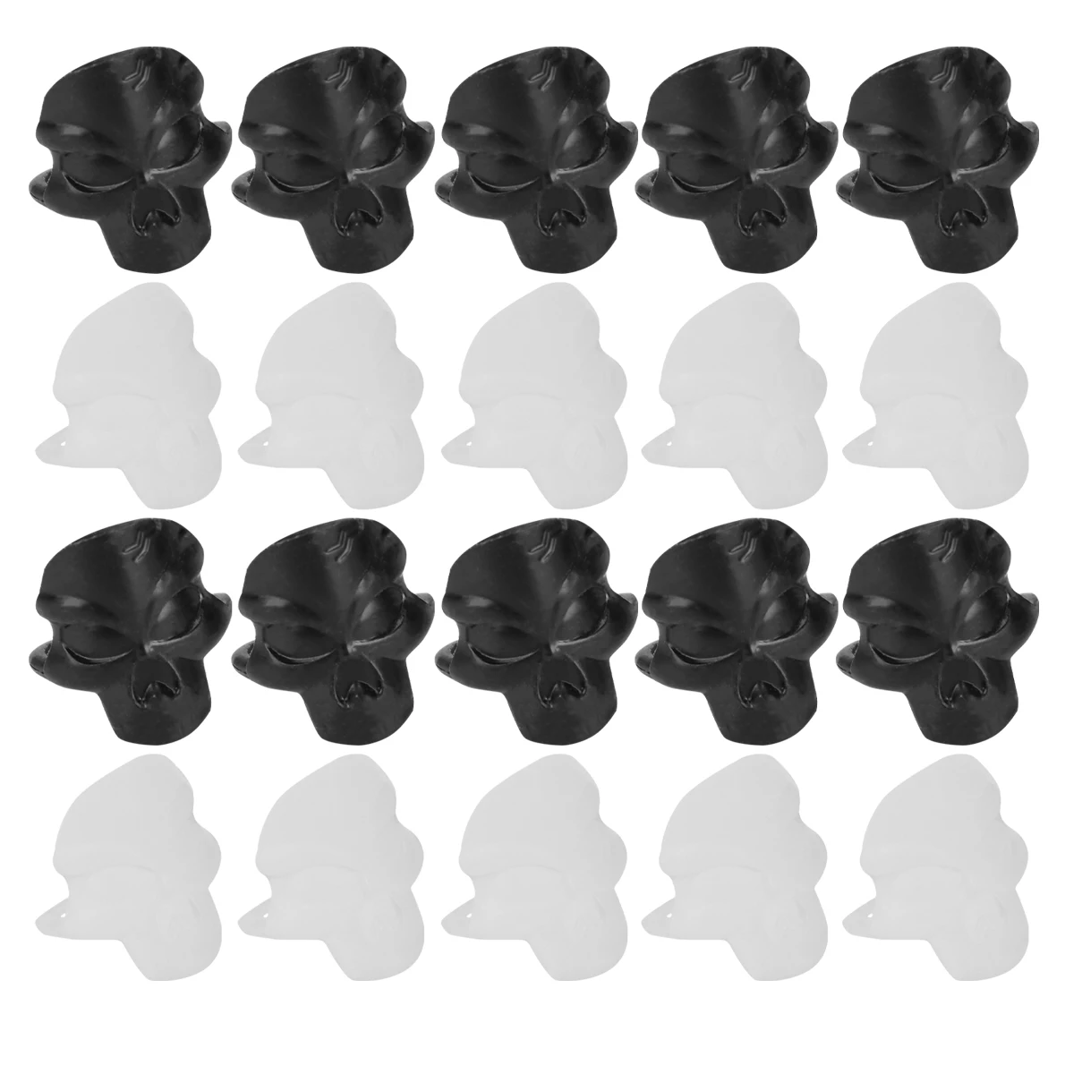 

Halloween Skull Rings Plastic Safe Funny Decor Party Props Trick Treat Game Horror Theme Vintage Child