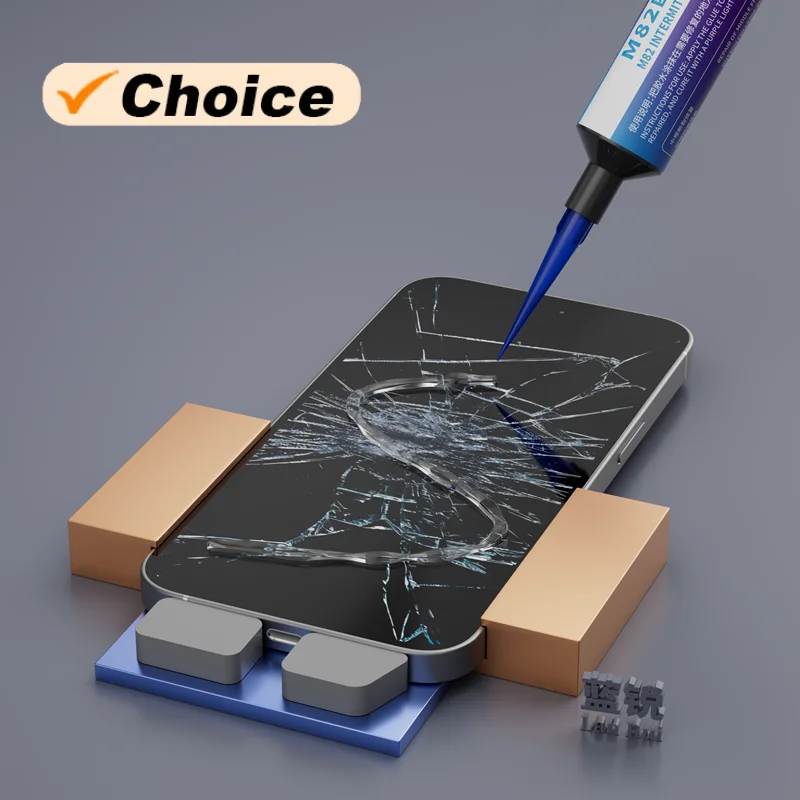Lanrui M82 Intermittent Paste Cream For IP 16 15Pro 14 13 12 11 12Pro Middle Frame Fracture Scratch Broken Repair Tool