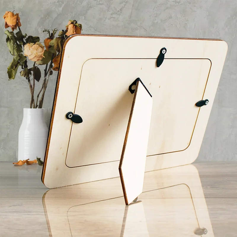 DIY Handmade Oval Photo Frame – Tabletop Standing Display for 3.5x5, 4x6 & 5x7 Inch Pictures