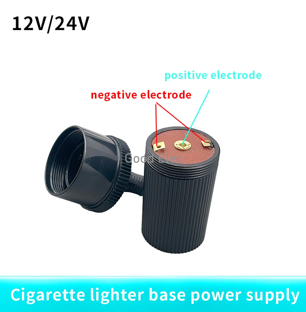 1PCS Car Accessory 12V 24V Female Cigarette Lighter Inline Socket Connector Conversion Plug