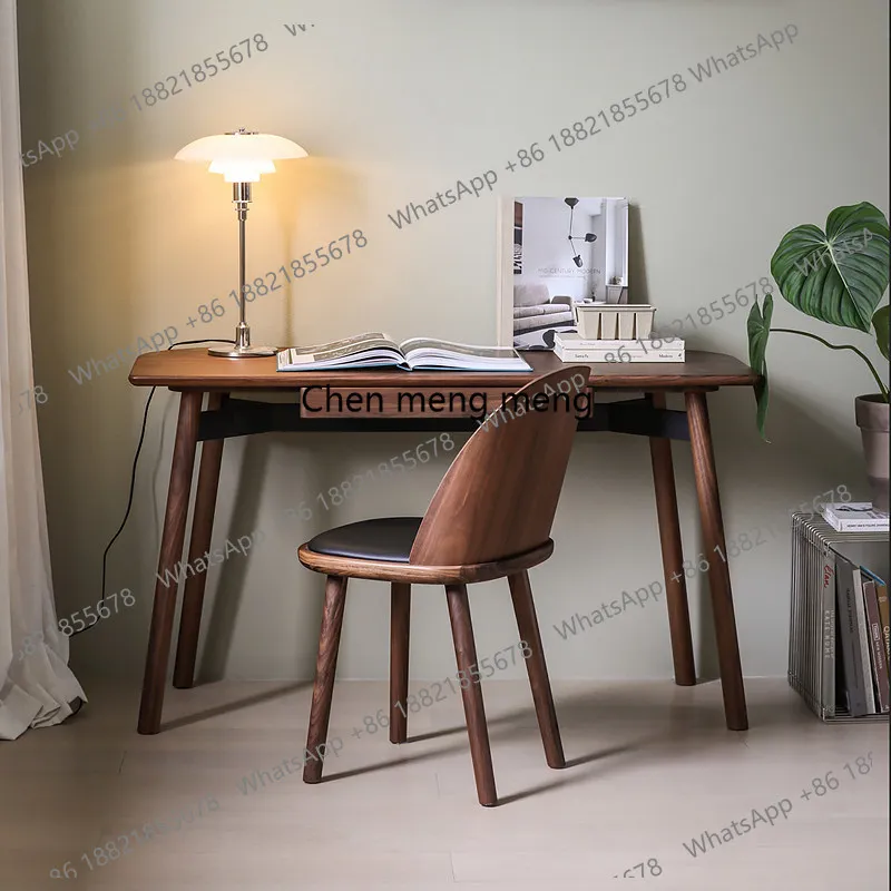 Minimalist Wooden Office Desk Standing Modern Space Saving Office Desk Bedroom Conference Escrivaninha Commercial Furniture