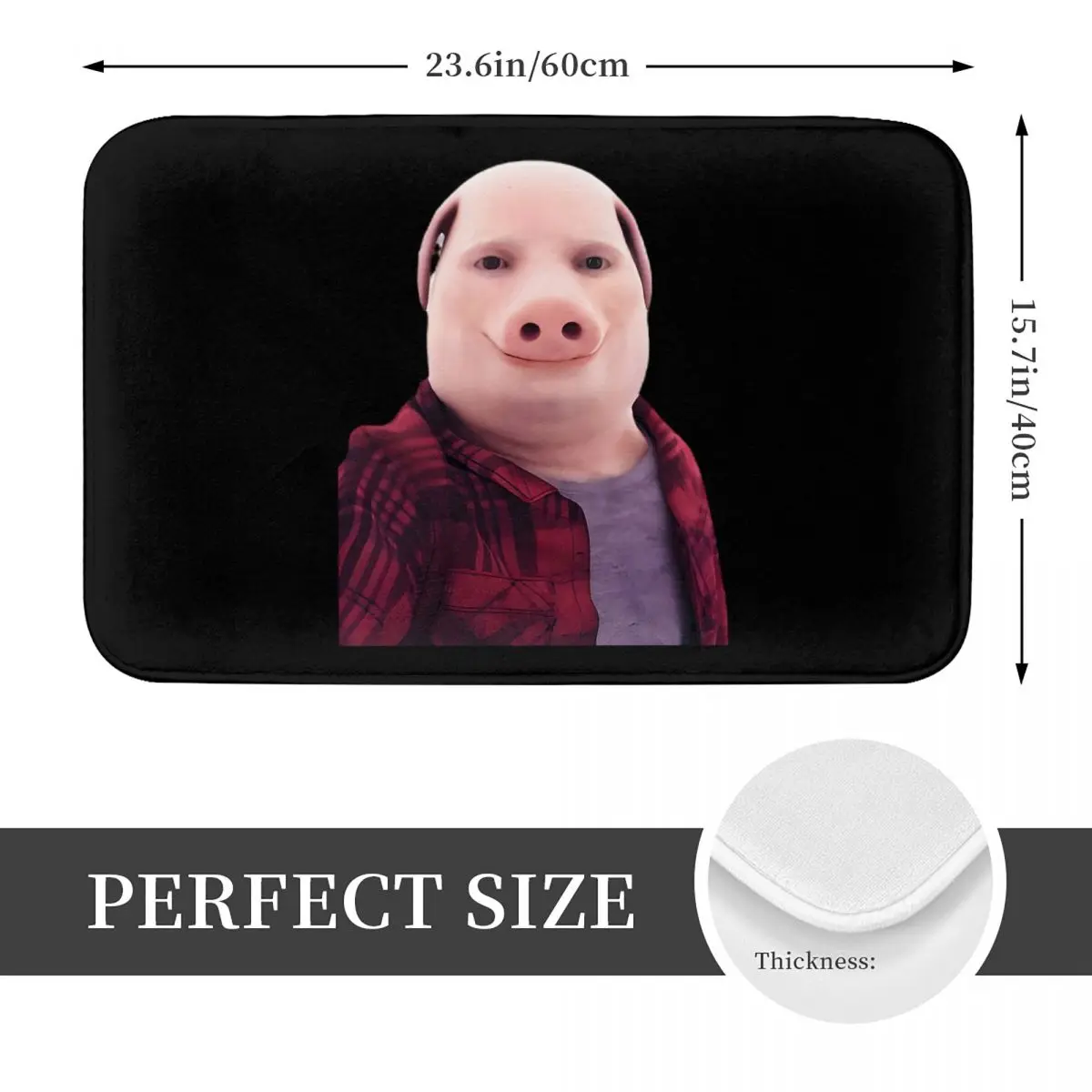 John Pork Is Calling Doormat Kitchen Entrance Home Floor Mat Non-slip Carpet Rug for Bedroom Footpad Mats