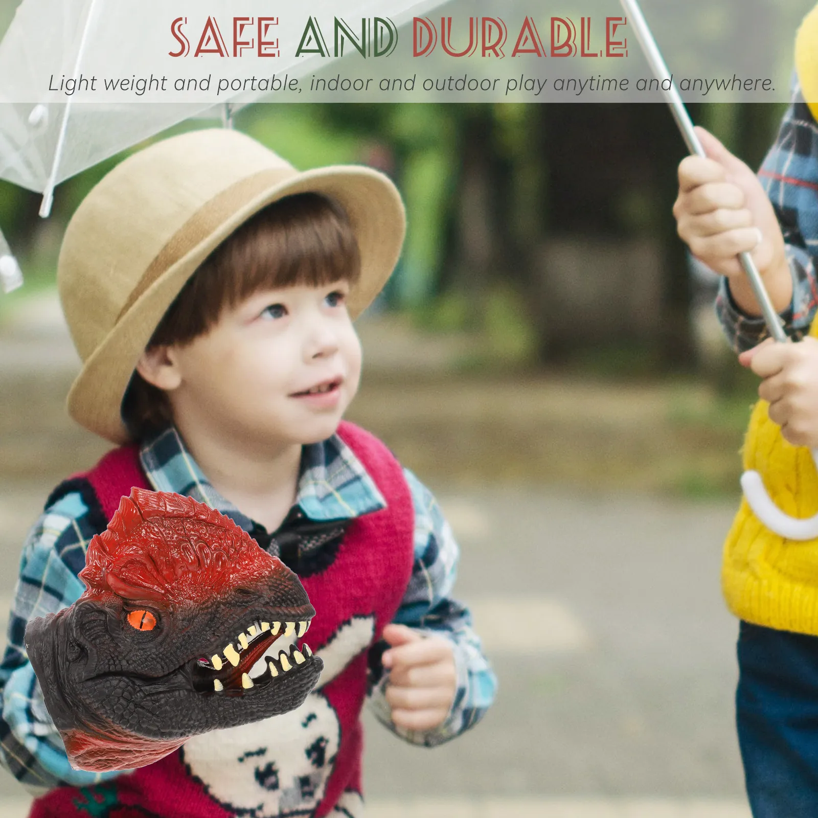 

Adorable Dinosaur Hand Puppet Ultra Soft Comfortable Hold Creative Interactive Play Storytelling Kids Accessory