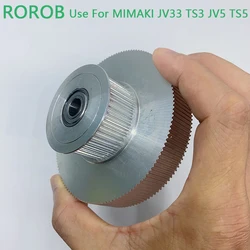 Mimaki Belt Drive Motor Gear Double Cone Pulley For Mimaki JV33 TS3 JV5 TS5 Large Format Printer Inkjet Pulley Pinch Roller