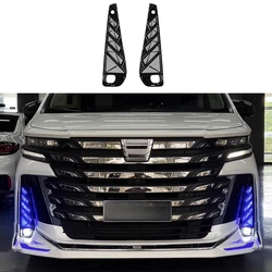 Car Front Bumper Daytime Running Lights Fit for Toyota Alphard Vellfire 40 Series 2024 Car LED Front Bumper Steering Lights