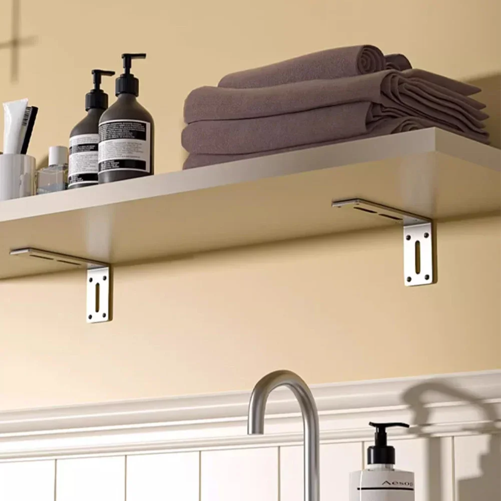 Stainless Steel 90 Degree Angle Bracket Corner Brackets Joint Bracket Fastener Furniture Door Cabinet Screens Wall With Screws